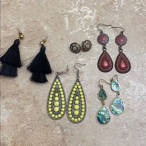 Set of 5 earrings